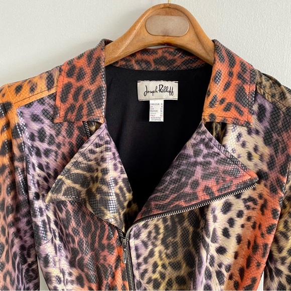 Joseph Ribkoff Leopard Jacket Size 6 - Picture 2 of 6